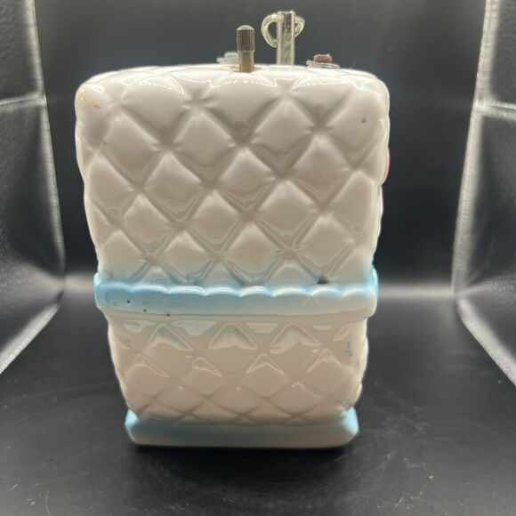 Vintage My Neil Nursery Planter Bassinet Music Box Rock a Bye Baby Pink Blue Car - Picture 11 of 16